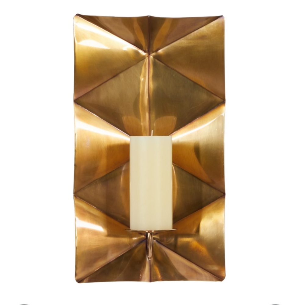 Geometric Gold Wall Sconce